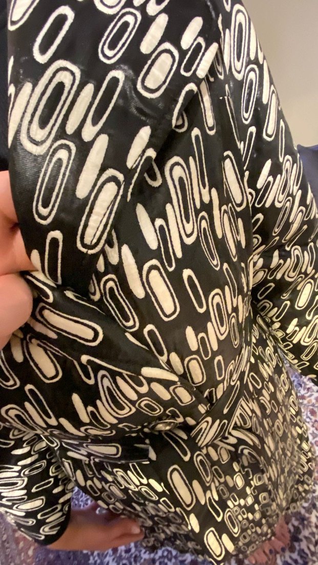 Desenli Uzun Trençkot HE Koleksiyonu - Görsel 2