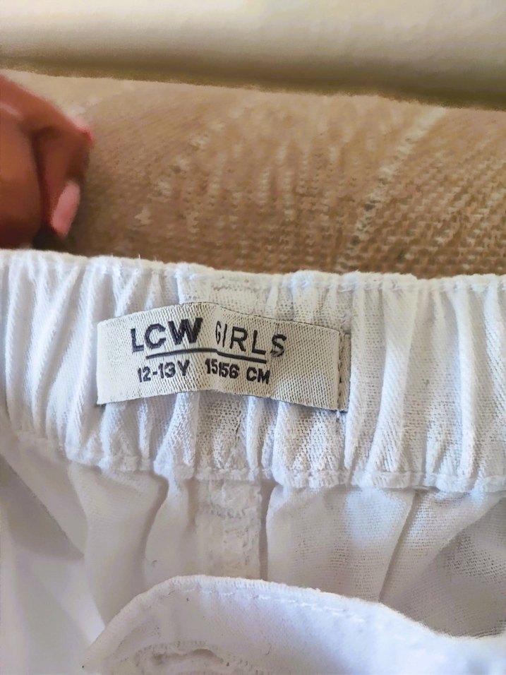 Lc Waikiki Girls Beyaz Kanvas Kot 12/13y - Görsel 4