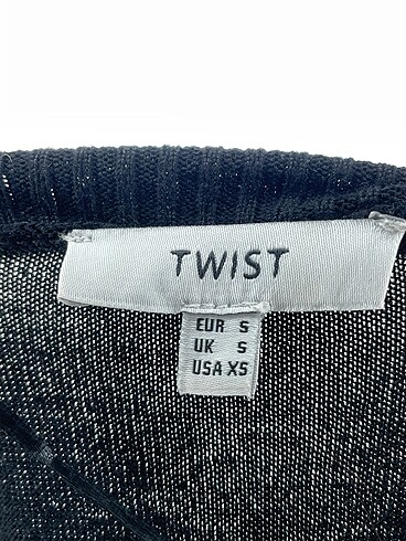 s Beden siyah Renk Twist Bluz %70 İndirimli.