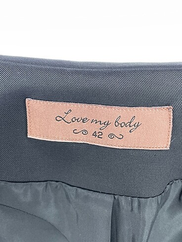 42 Beden siyah Renk Love My Body Blazer %70 İndirimli.