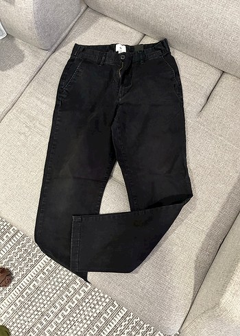 H&M Erkek Siyah Denim Pantolon