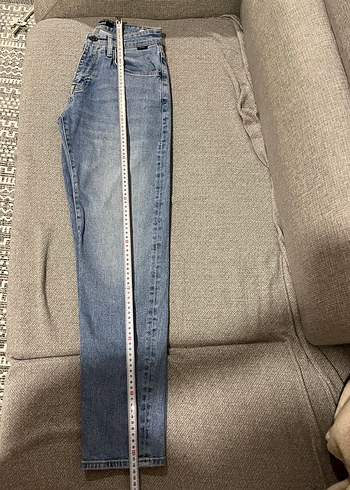 28 Beden mavi Renk Mavi Mini Denim Kadın Jean