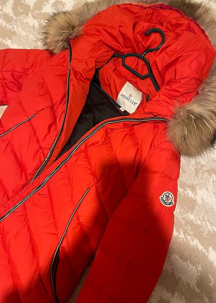 Moncler s beden kırmızı mont - Görsel 3