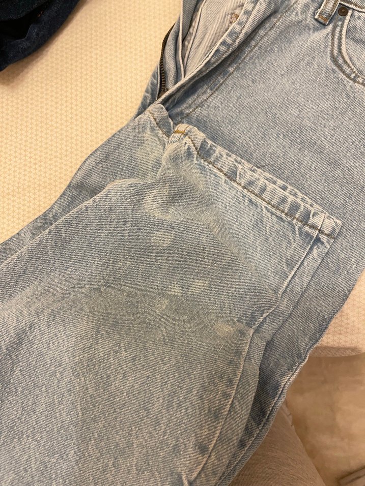 Kadın Mavi ve Gri Rahat Kesim Denim Pantolon - Görsel 5