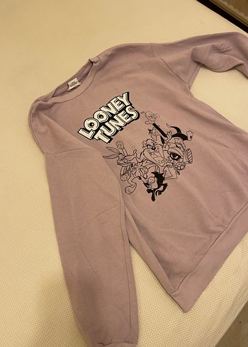 Kız Çocuk Looney Tunes Baskılı Sweatshirt - Görsel 3