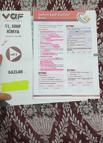 11.sınıf kimya fasikülleri  - Görsel 6