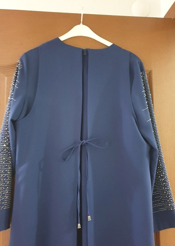 Lacivert tesettür abiye çınar özkan marka abiye elbise - Görsel 5