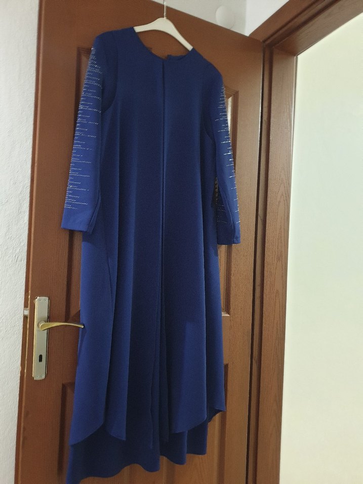 Lacivert tesettür abiye çınar özkan marka abiye elbise - Görsel 3