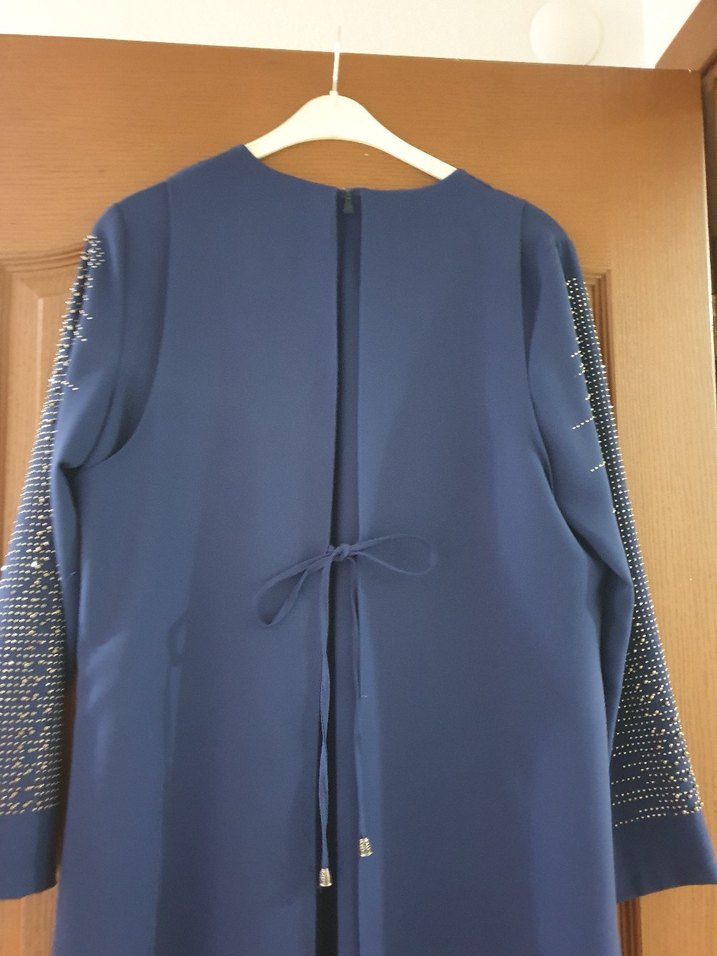 Lacivert tesettür abiye çınar özkan marka abiye elbise - Görsel 5