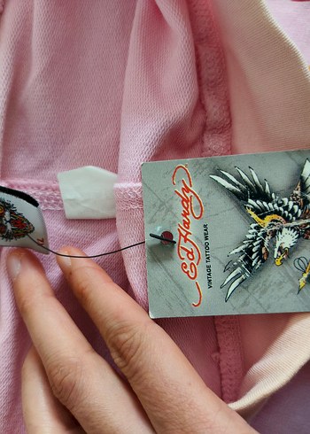 Pembe Rahat Kesim Baskılı Pantolon - Görsel 4