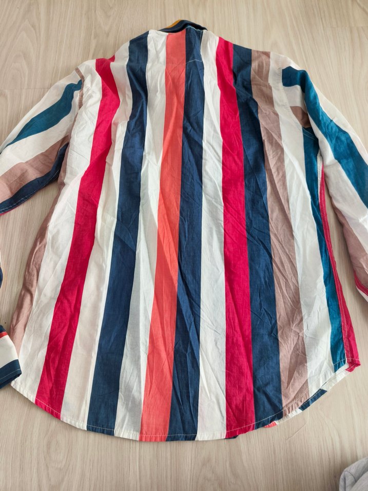 Erkek Çok Renkli Düğmeli Kısa Kollu Gömlek gst gıesto - Görsel 4