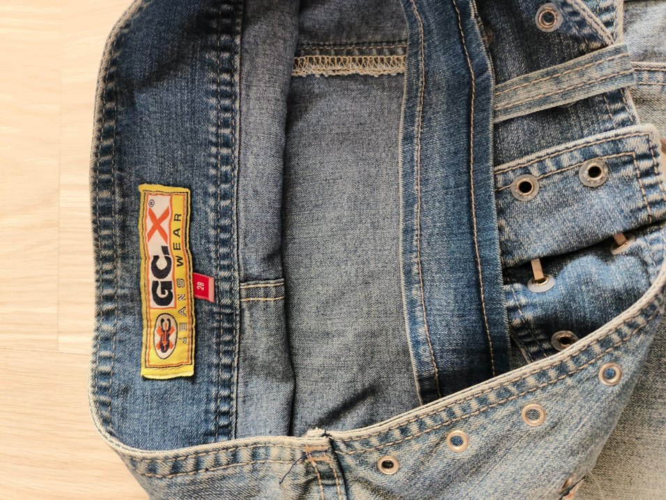 Gri Midi Kot Etek, Yırtmaçlı, Rahat Kesim GC. x jeans wear - Görsel 4