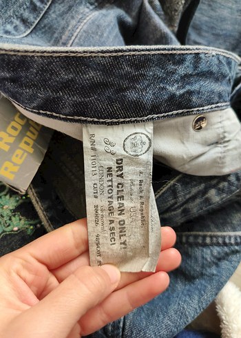 Nakışlı Zincir Detaylı Kadın Midi Kot Pantolon Victoria orjinal - Görsel 4