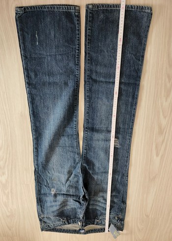 Nakışlı Zincir Detaylı Kadın Midi Kot Pantolon Victoria orjinal - Görsel 7