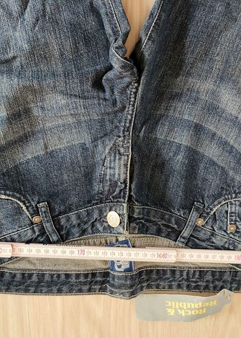 Nakışlı Zincir Detaylı Kadın Midi Kot Pantolon Victoria orjinal - Görsel 2