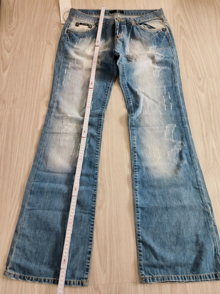 Turkuaz Nakışlı Kemer Tokalı Mini Kot Şort justcavalli - Görsel 4