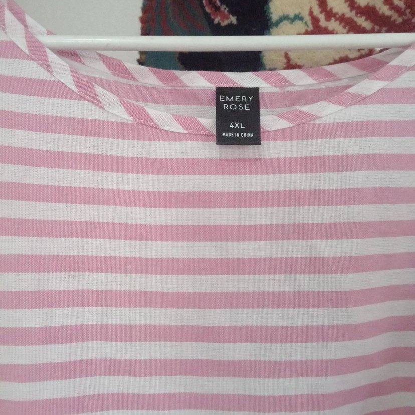 Pembe Çizgili Uzun Hamile Elbisesi - Görsel 3