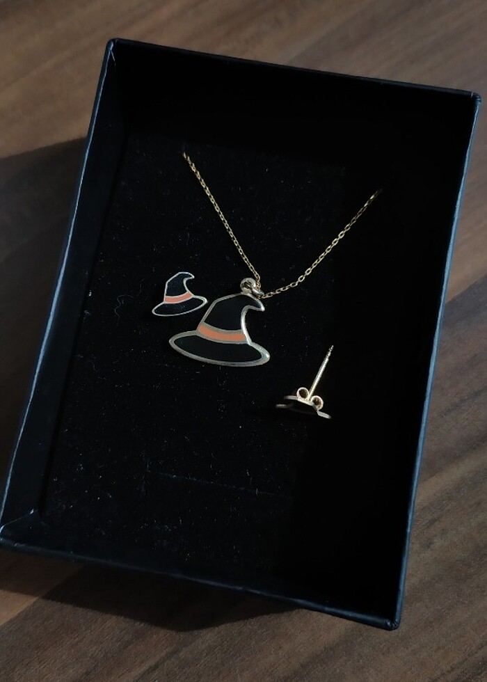 925 ayar kolye küpe set - Görsel 3