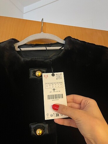 s Beden siyah Renk PELUŞ GÖRÜNÜMLÜ CEKET - ZW COLLECTION
