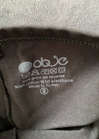 Obey Siyah Pamuklu Mini Spor Şort