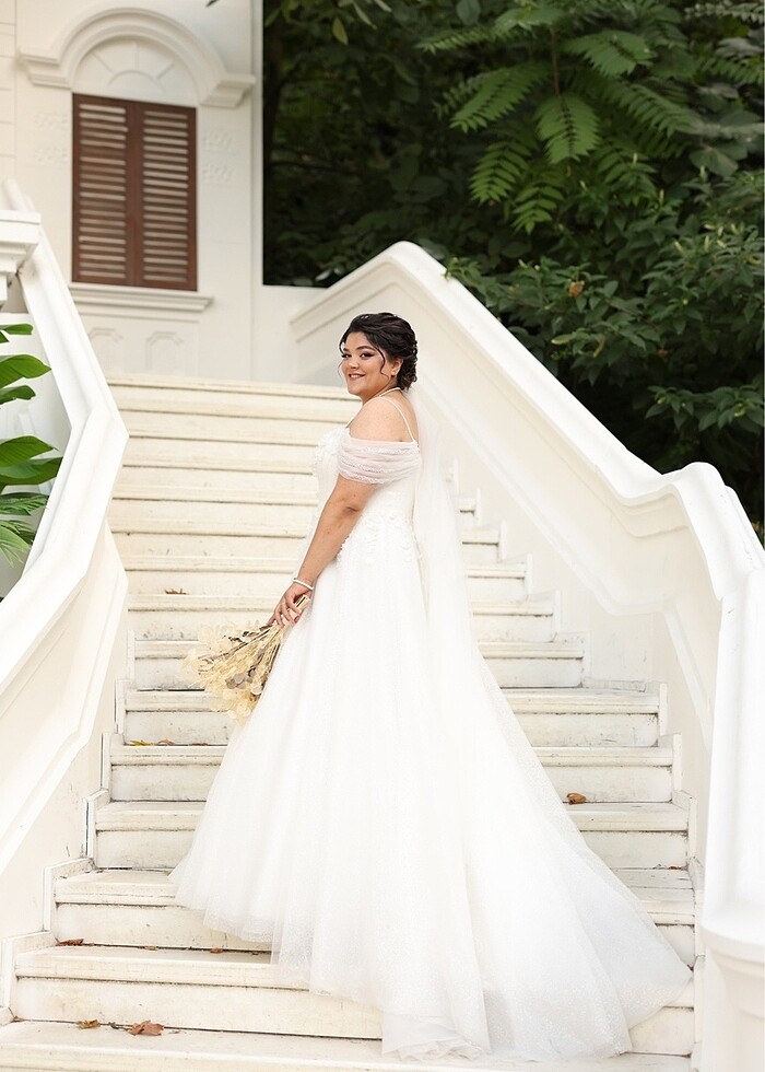 Büyük beden helen model gelinlik - Görsel 3