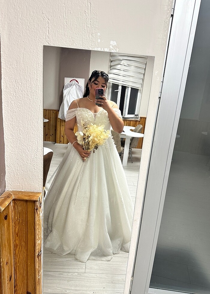 Büyük beden helen model gelinlik - Görsel 2