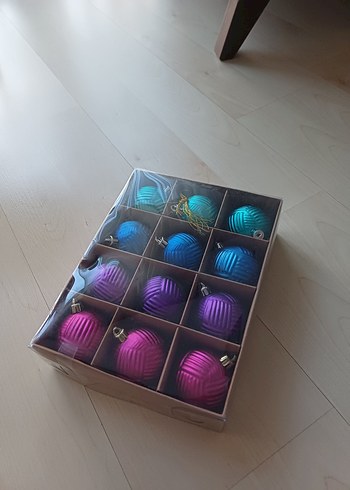 Renkli Yılbaşı Süsü Topları Seti - Görsel 2