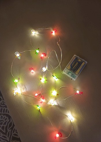 Renkli Noel Temalı Led Işık Zinciri - Görsel 3