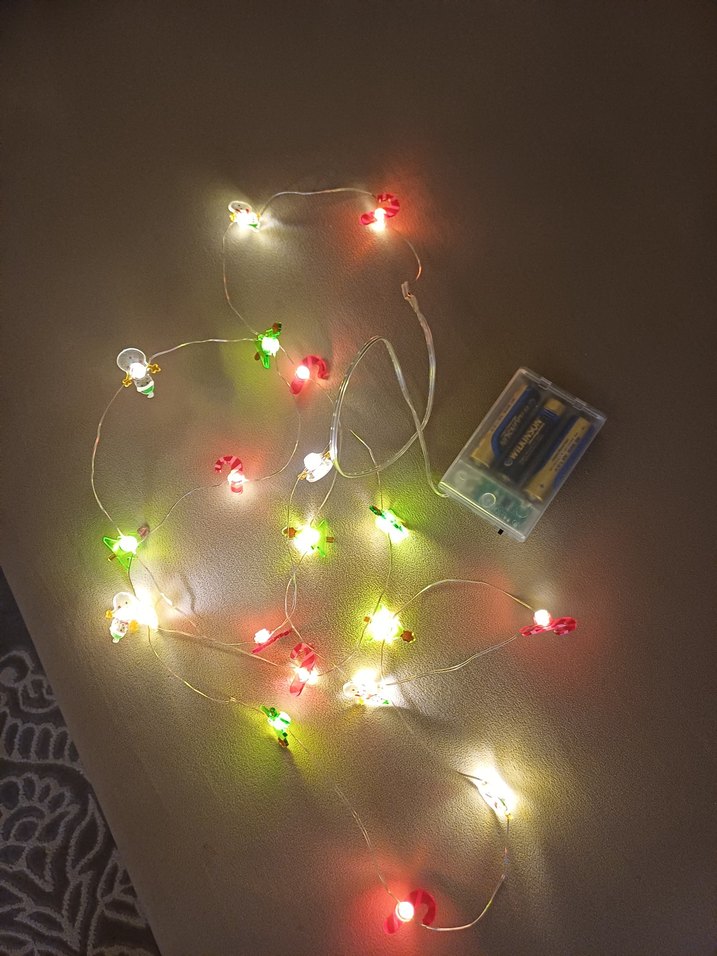 Renkli Noel Temalı Led Işık Zinciri - Görsel 3