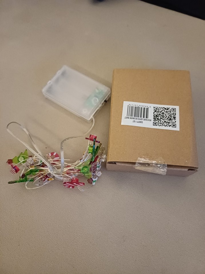 Renkli Noel Temalı Led Işık Zinciri - Görsel 4