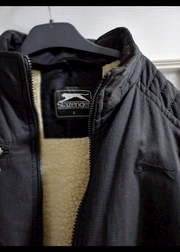 Erkek Siyah Deri Biker Ceket Fermuarlı - Görsel 2