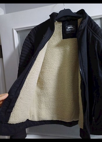 Erkek Siyah Deri Biker Ceket Fermuarlı - Görsel 4