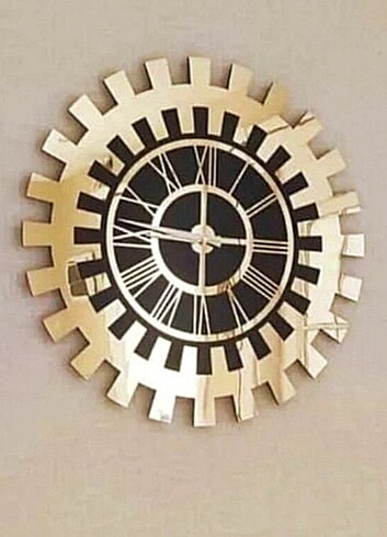 50 cm ahşap duvar saati 