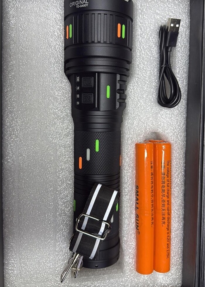 3000 lümen g-400 el feneri - Görsel 2