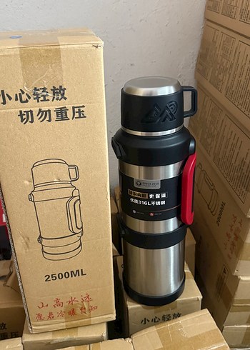 Gri 2500ML Çocuk Termosu