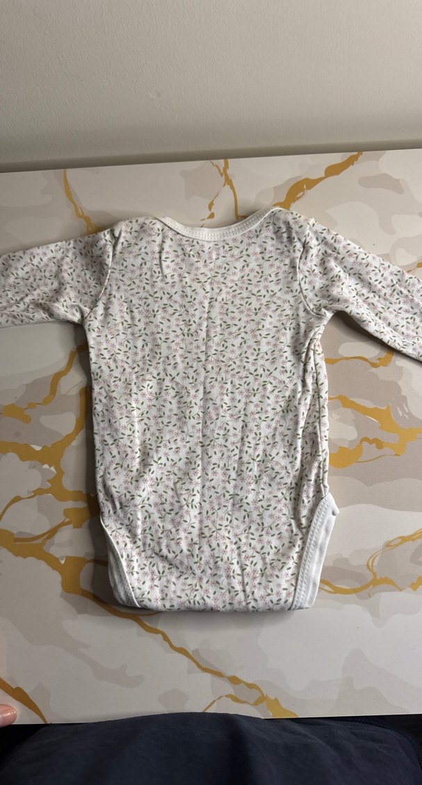 Beyaz Uzun Kollu Bebek Body - Görsel 5