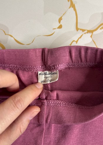 Kız Çocuk Pembe Pamuklu Rahat Kesim Tayt - Görsel 2