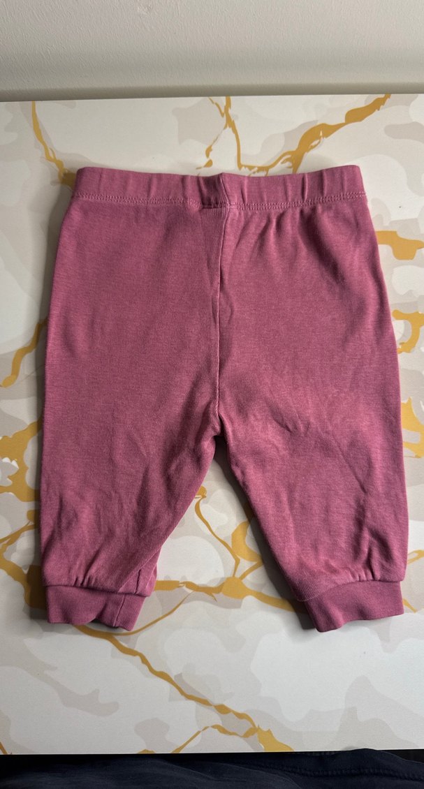 Kız Çocuk Pembe Pamuklu Rahat Kesim Tayt - Görsel 3