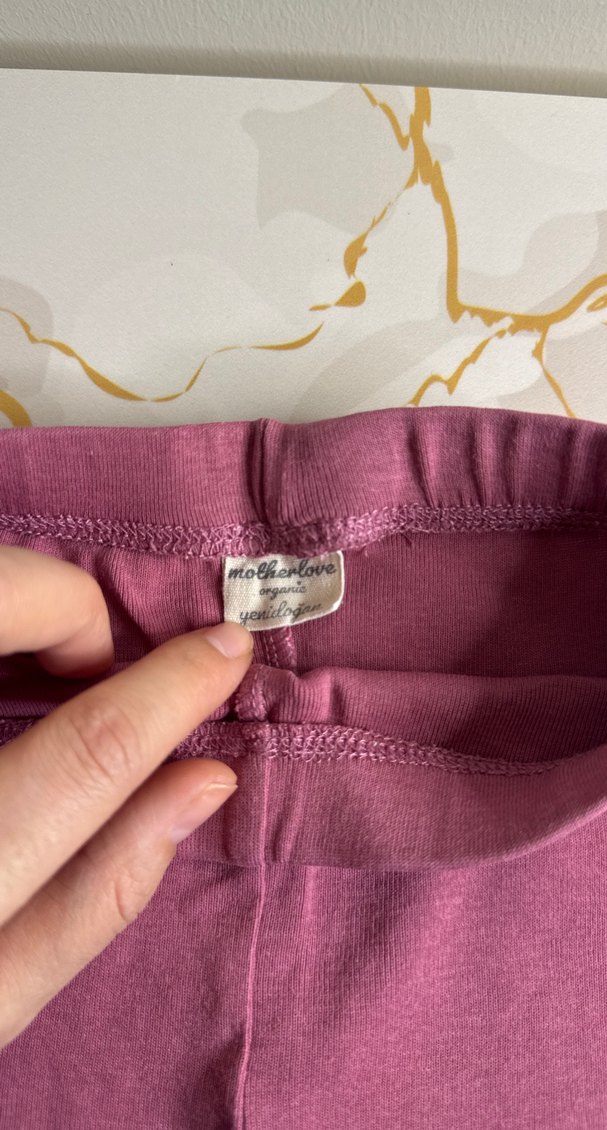 Kız Çocuk Pembe Pamuklu Rahat Kesim Tayt - Görsel 2