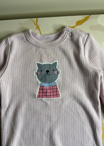 Uzun Kollu Nakışlı Bebek Kız Body - Görsel 2