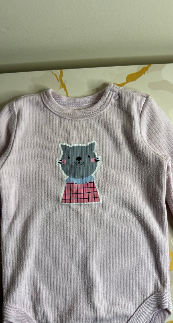 Uzun Kollu Nakışlı Bebek Kız Body - Görsel 2