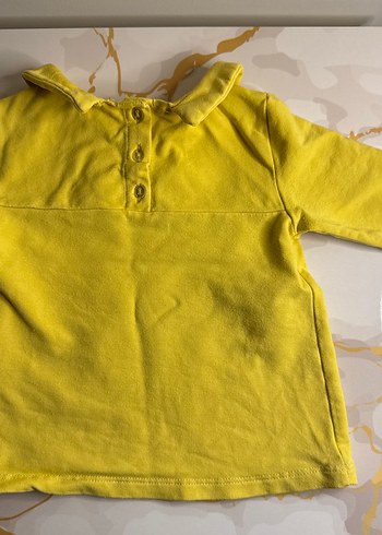 Sarı Uzun Kollu Örgü Bebek Kız Takımı - Görsel 5