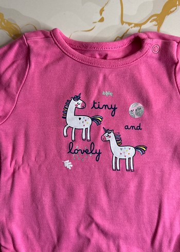 Pembe Uzun Kollu Bebek Body - Görsel 2