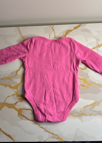 Pembe Uzun Kollu Bebek Body - Görsel 4
