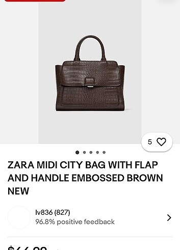 Orijinal zara çanta