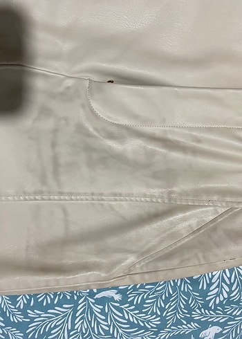 Zara Bej deri pantolon - Görsel 3