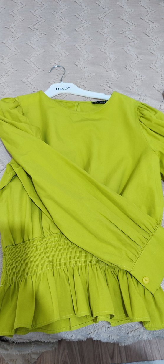 Yeşil crop gomlek 38.40 beden uyumlu - Görsel 2