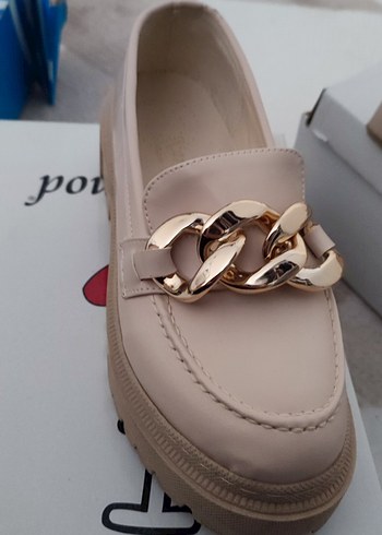 bej rengi kolaj ayakkabı - Görsel 2