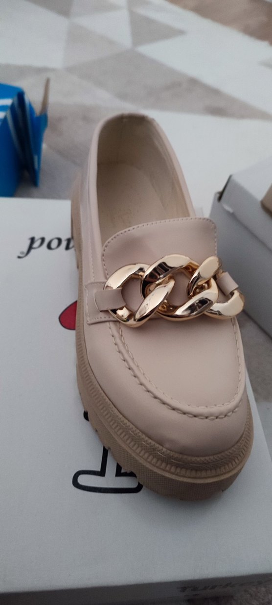 bej rengi kolaj ayakkabı - Görsel 2