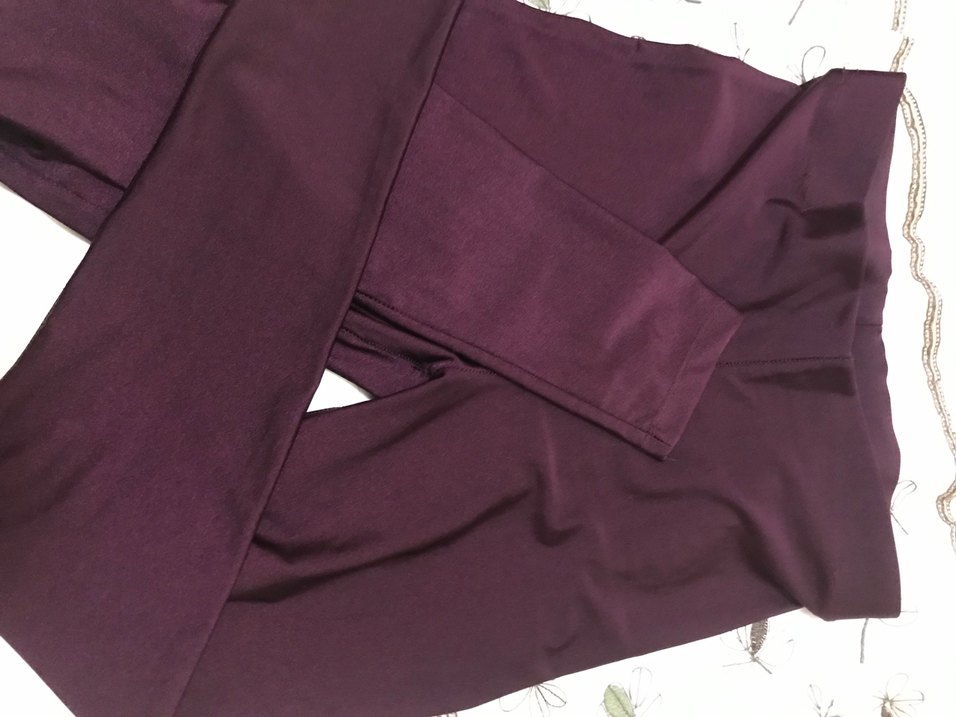 Bordo Elastik Tayt - Görsel 3